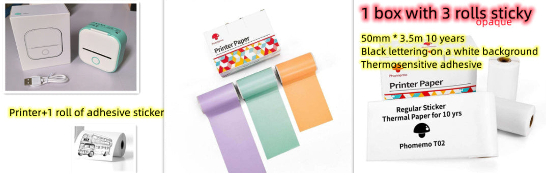 Hangzhou Jingqian Portable Mini Label Printer – Multi-Color