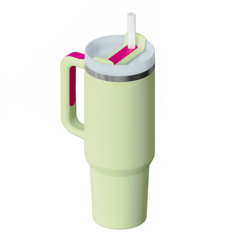 Hangzhou Jingqian 40 oz Insulated Tumbler with Handle - Coffee Cup with Lid