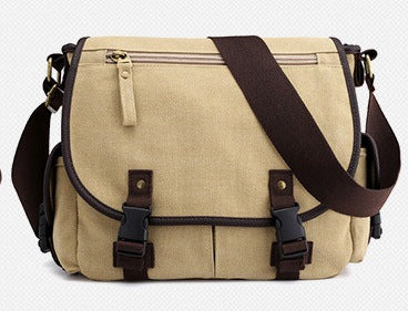 Men’s Canvas Shoulder Bag | Casual Multifunctional Messenger Bag