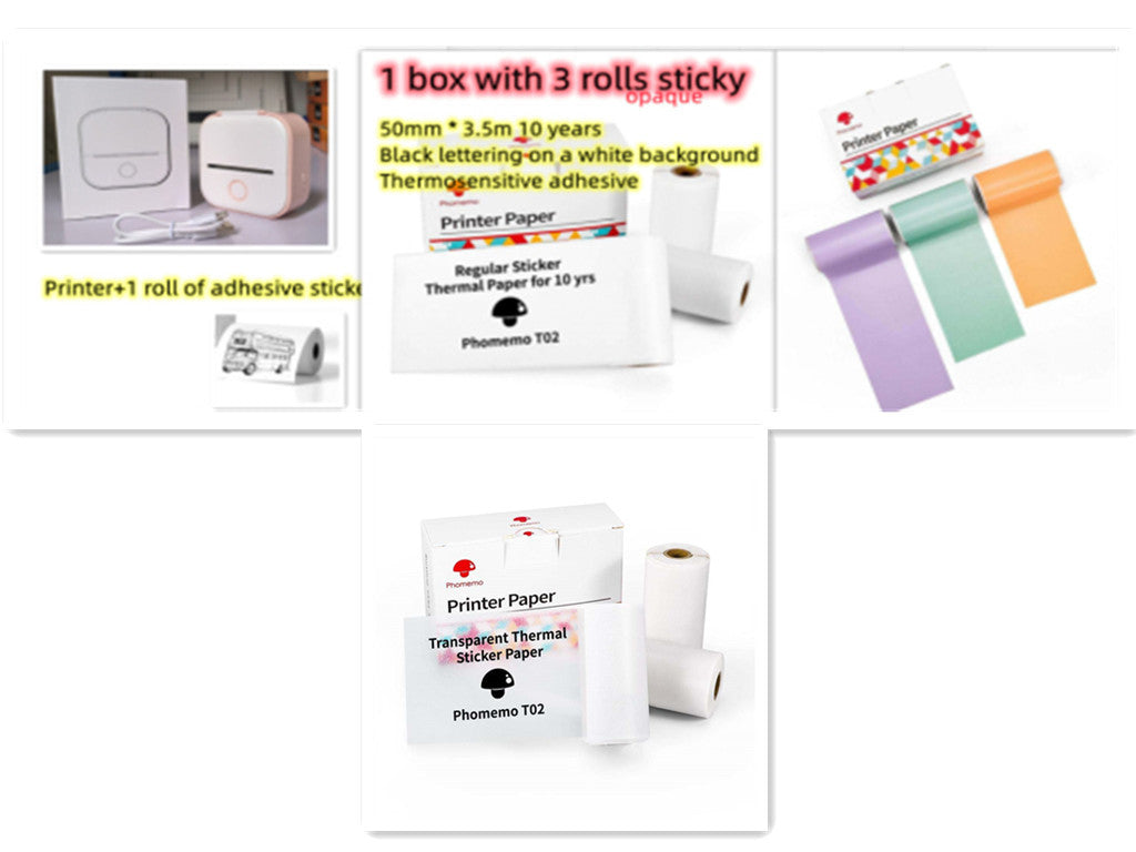 Hangzhou Jingqian Portable Mini Label Printer – Multi-Color