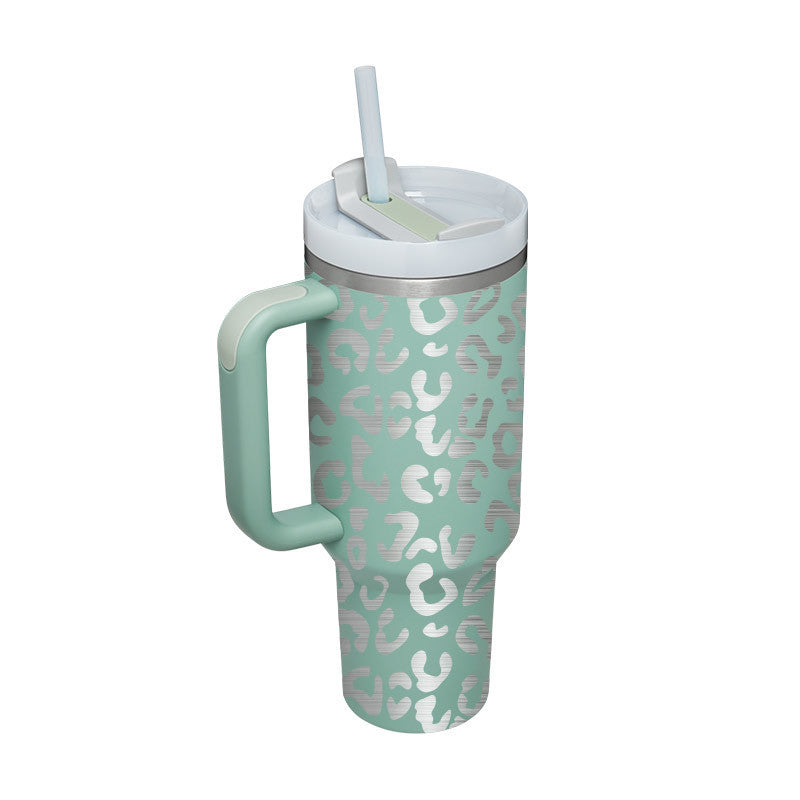 Hangzhou Jingqian 40 oz Insulated Tumbler with Handle - Coffee Cup with Lid