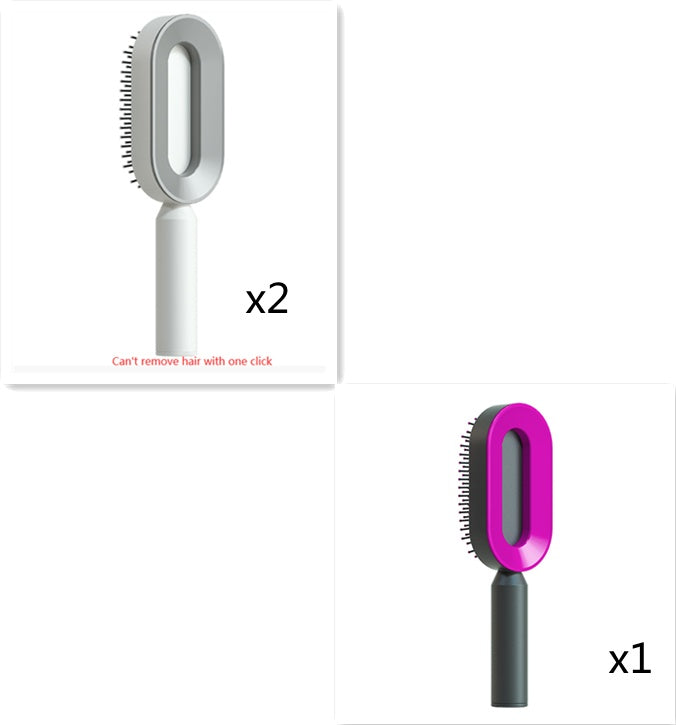 Yiwu Renfan Self Cleaning Hair Brush with Airbag Massage