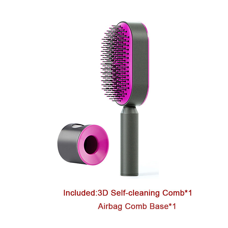 Yiwu Renfan Self Cleaning Hair Brush with Airbag Massage