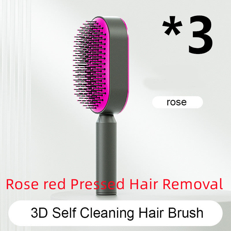 Yiwu Renfan Self Cleaning Hair Brush with Airbag Massage