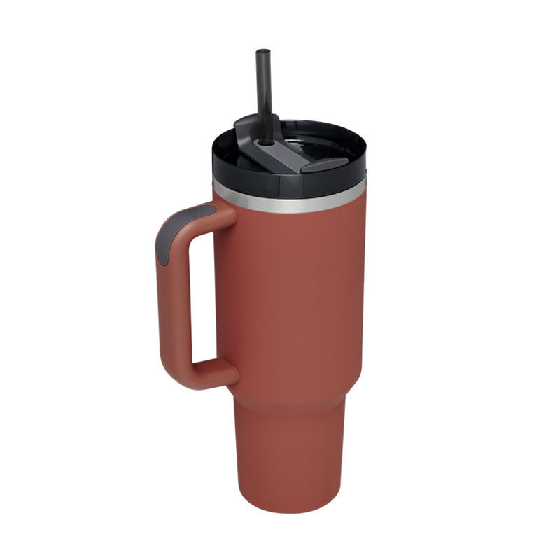 Hangzhou Jingqian 40 oz Insulated Tumbler with Handle - Coffee Cup with Lid