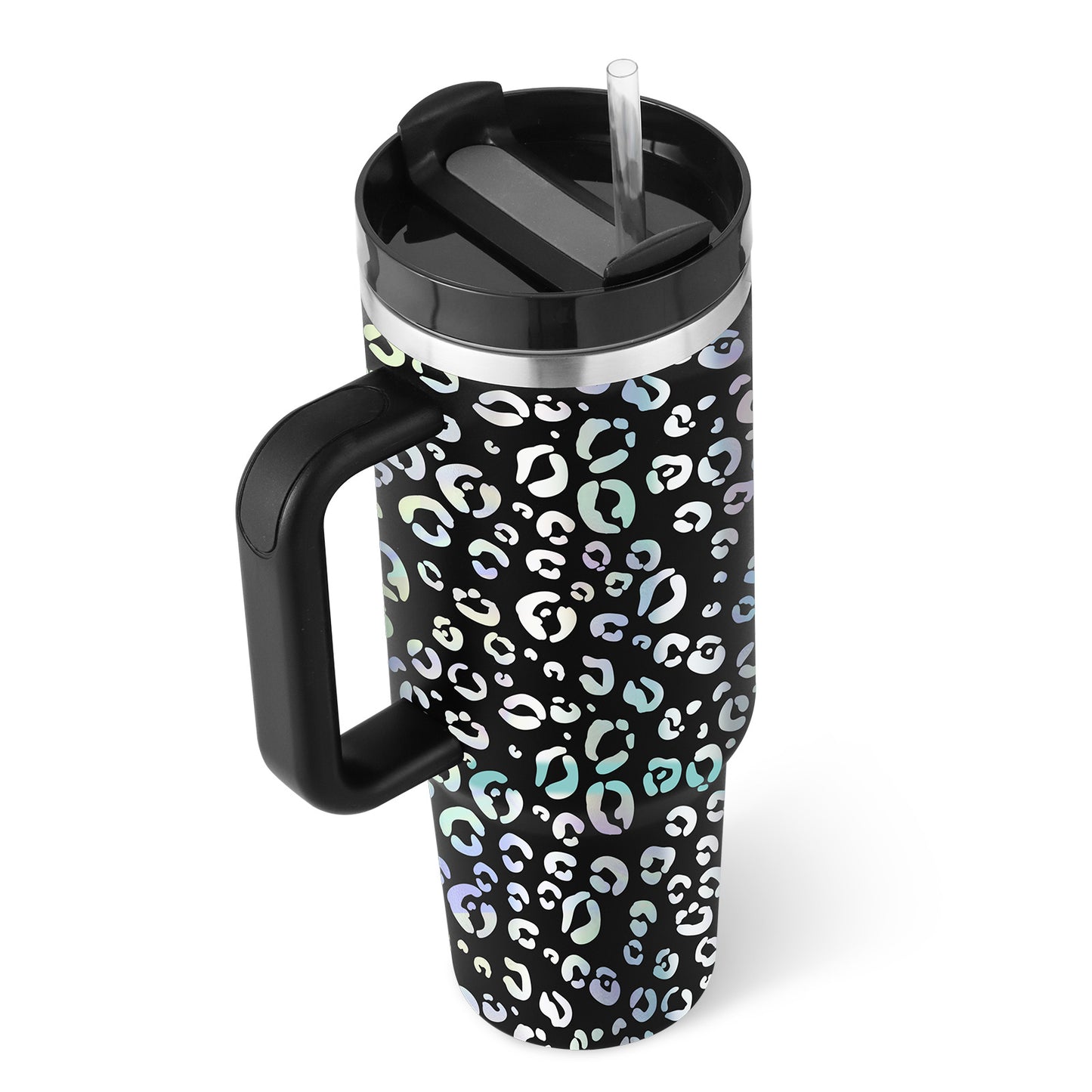Hangzhou Jingqian 40 oz Insulated Tumbler with Handle - Coffee Cup with Lid