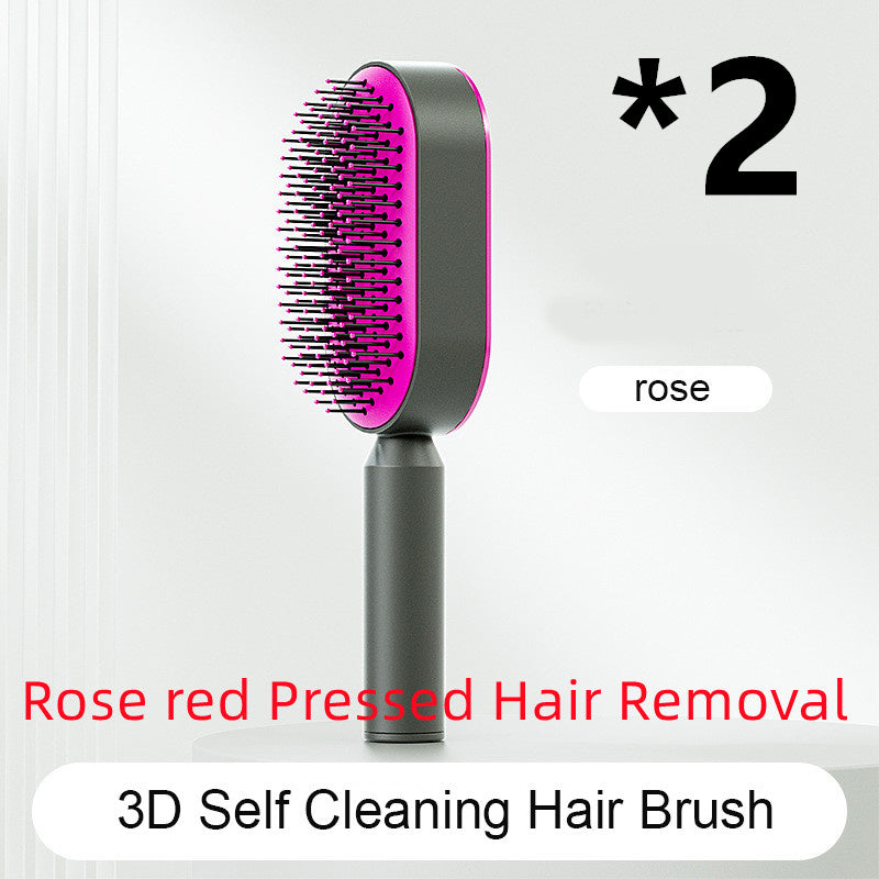 Yiwu Renfan Self Cleaning Hair Brush with Airbag Massage