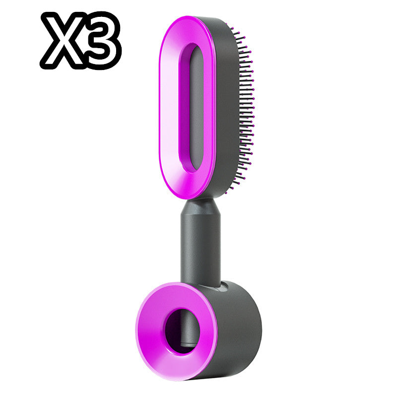 Yiwu Renfan Self Cleaning Hair Brush with Airbag Massage