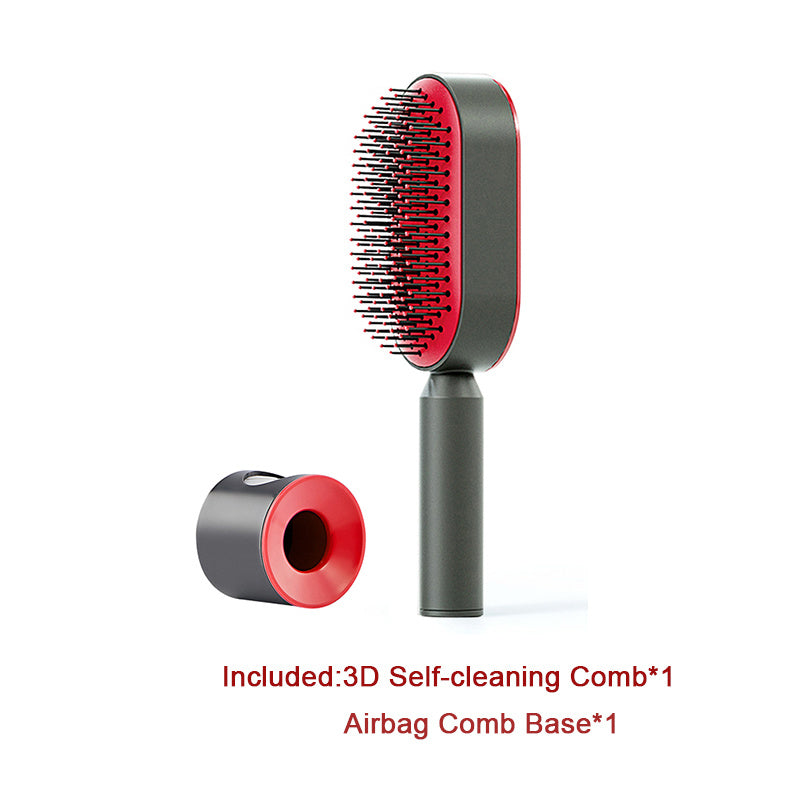 Yiwu Renfan Self Cleaning Hair Brush with Airbag Massage
