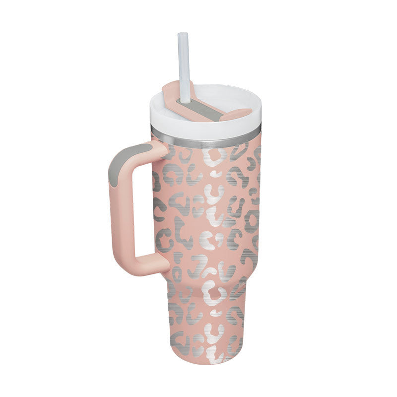 Hangzhou Jingqian 40 oz Insulated Tumbler with Handle - Coffee Cup with Lid