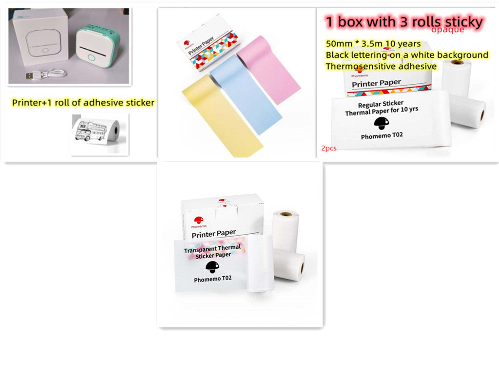 Hangzhou Jingqian Portable Mini Label Printer – Multi-Color