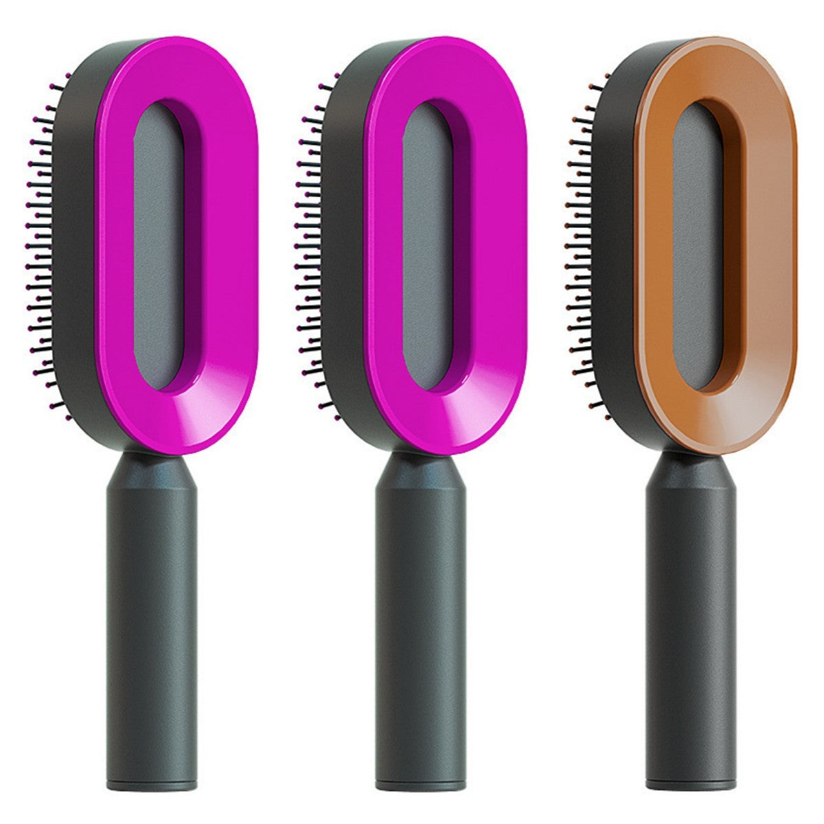 Yiwu Renfan Self Cleaning Hair Brush with Airbag Massage