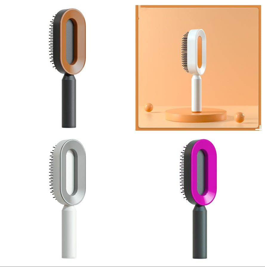 Yiwu Renfan Self Cleaning Hair Brush with Airbag Massage