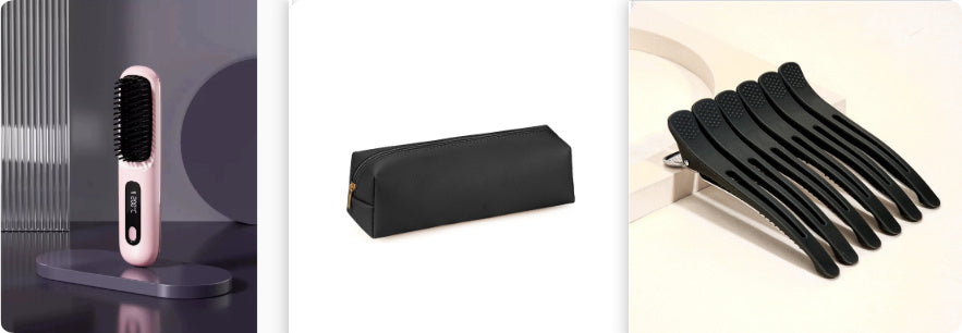 2 In 1 Wireless Hair Straightener Brush