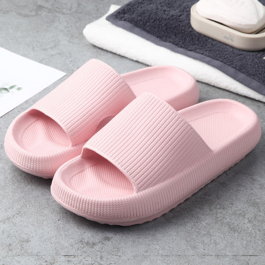 Pink couple slippers by Hangzhou Jingqian designed as comfortable indoor house slides for home use