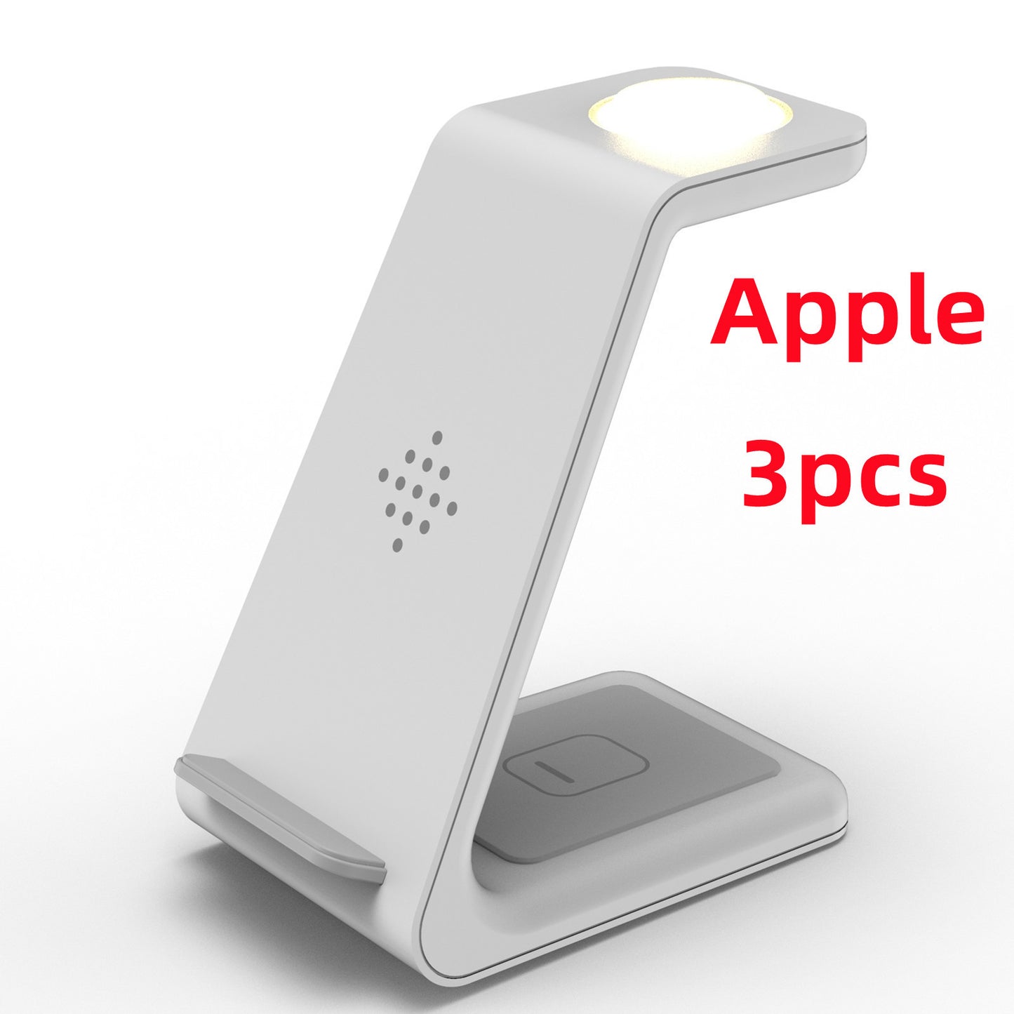 Hangzhou Jingqian 3 in 1 wireless charging station in white for Apple devices with fast charging support