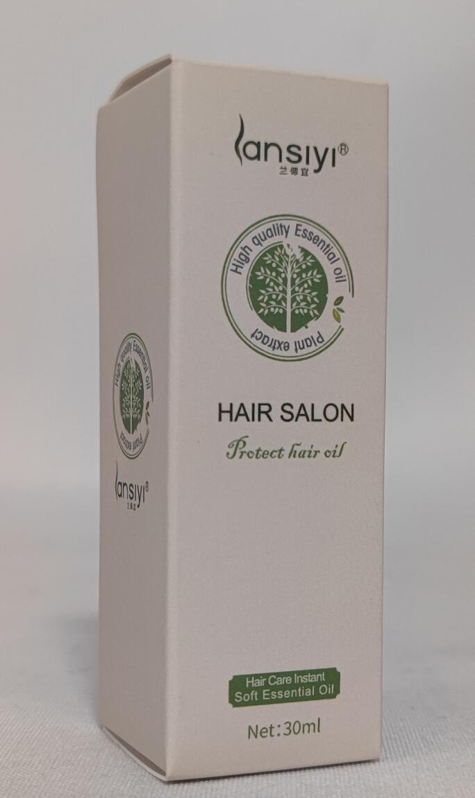 Yiwu Renfan hair care essential oil in white box packaging with 30ml volume for hair salon use