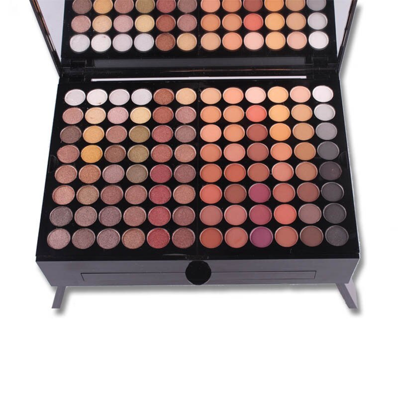 Yiwu Renfan 180 color eyeshadow palette with a piano-style design and a variety of matte and shimmer shades