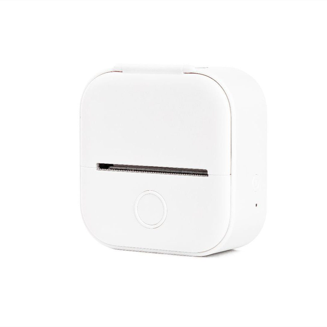 Hangzhou Jingqian portable mini label printer in white compact design for easy thermal printing