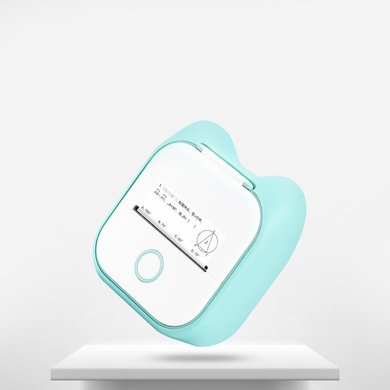 Hangzhou Jingqian portable mini label printer in blue and white with compact thermal printing