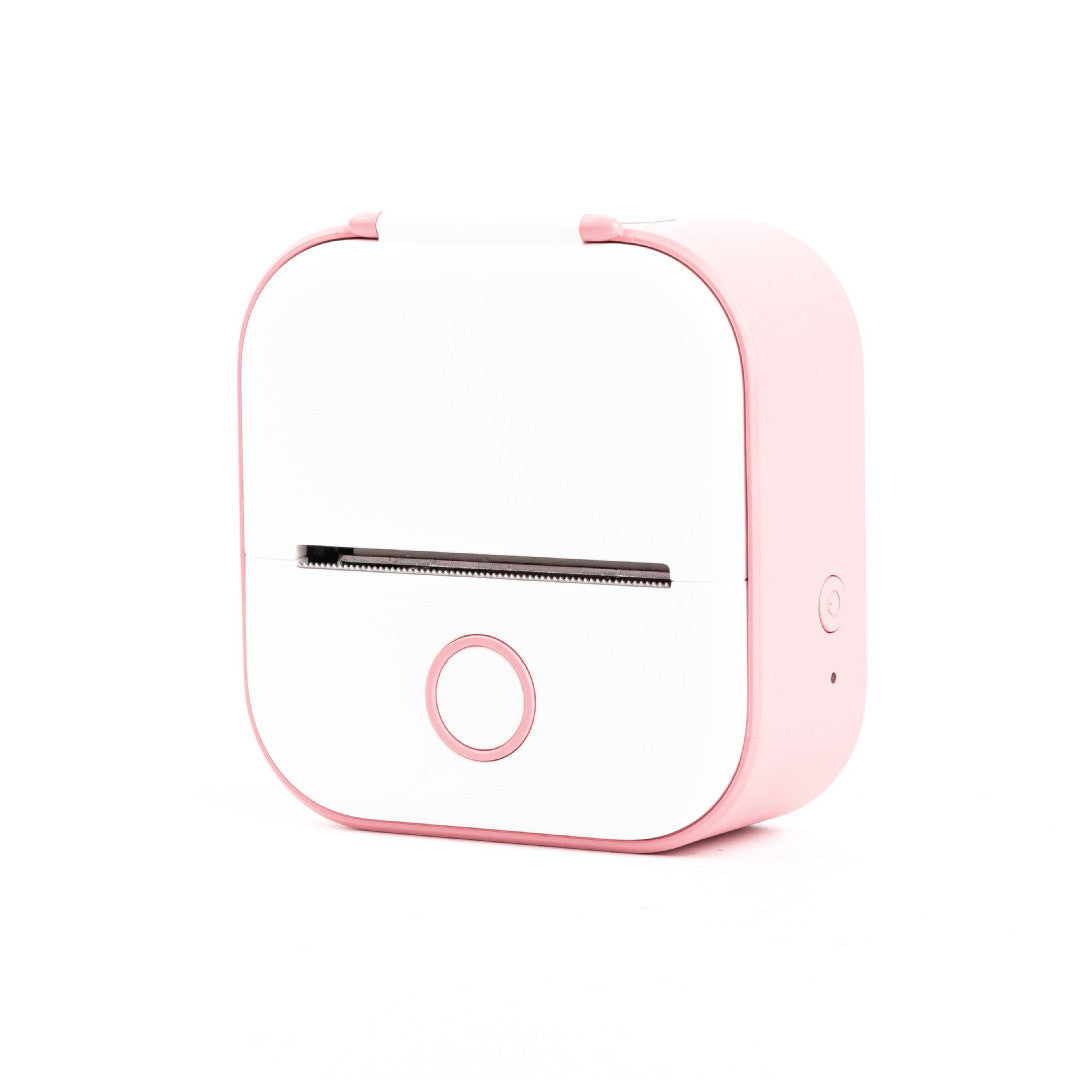 Hangzhou Jingqian portable mini label printer in pink and white compact thermal design