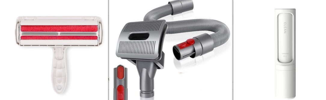 Hangzhou Jingqian 2-1 reusable pet hair remover brush set with vacuum attachment and handheld lint remover