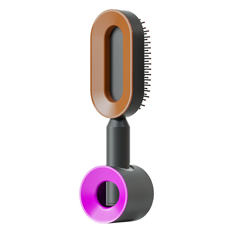 Yiwu Renfan self cleaning hair brush with airbag massage feature for hair loss treatment