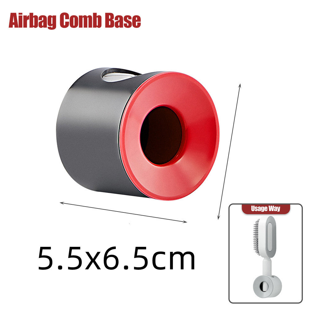 Yiwu Renfan airbag comb base measuring 5.5 by 6.5 centimeters for self cleaning hair brush
