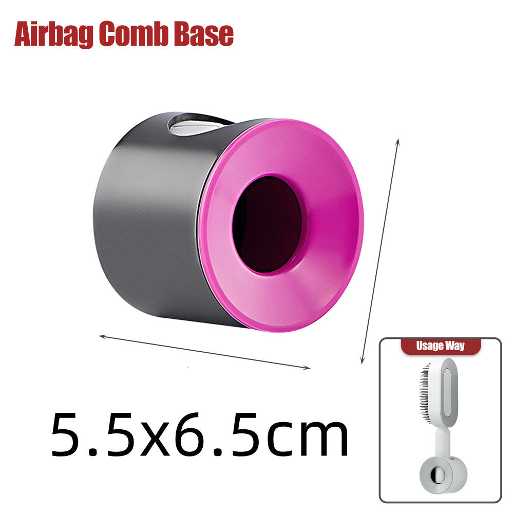 Yiwu Renfan cleaning hair loss airbag massage part with airbag comb base 5.5 by 6.5 cm for self cleaning hair brush