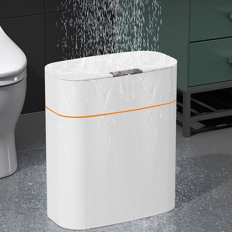 Yiwu Renfan smart trash bin for bathroom waterproof white smart dustbin with motion sensor lid