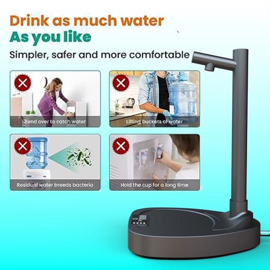 Desktop rechargeable touch control water dispenser by Hangzhou Jingqian with modern design