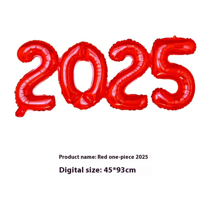 2025 One-piece Digital Balloon Film Year's Day New Year Party Decoration