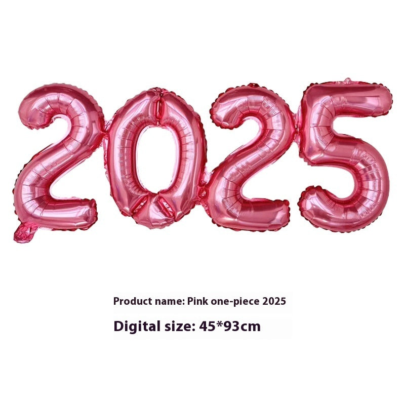 2025 One-piece Digital Balloon Film Year's Day New Year Party Decoration