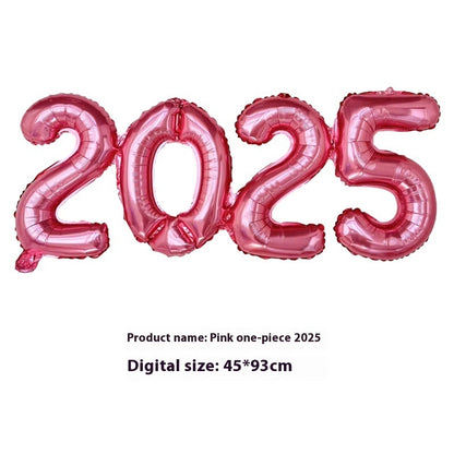 2025 One-piece Digital Balloon Film Year's Day New Year Party Decoration