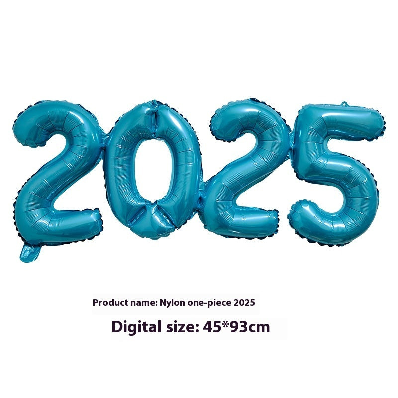 2025 One-piece Digital Balloon Film Year's Day New Year Party Decoration