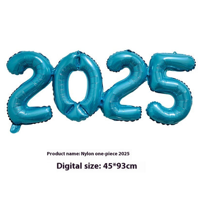 2025 One-piece Digital Balloon Film Year's Day New Year Party Decoration