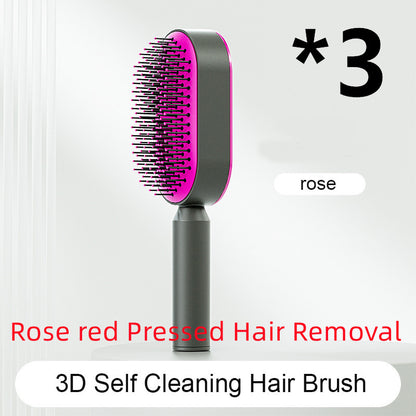 Yiwu Renfan Self Cleaning Hair Brush with Airbag Massage