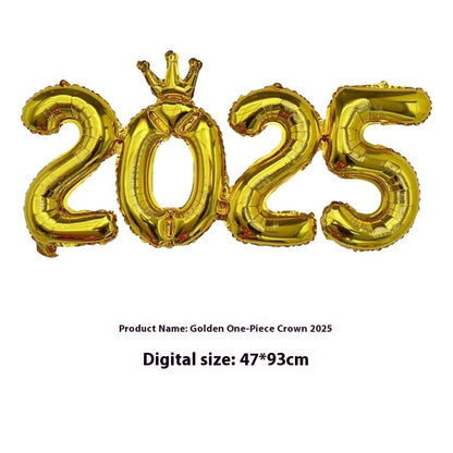 2025 One-piece Digital Balloon Film Year's Day New Year Party Decoration