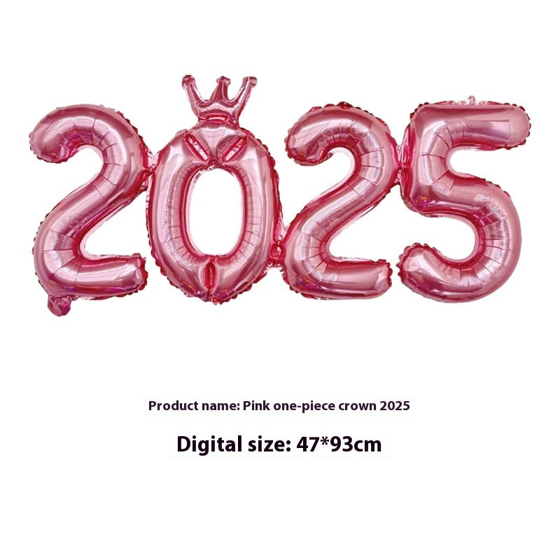 2025 One-piece Digital Balloon Film Year's Day New Year Party Decoration