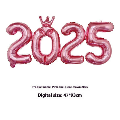 2025 One-piece Digital Balloon Film Year's Day New Year Party Decoration