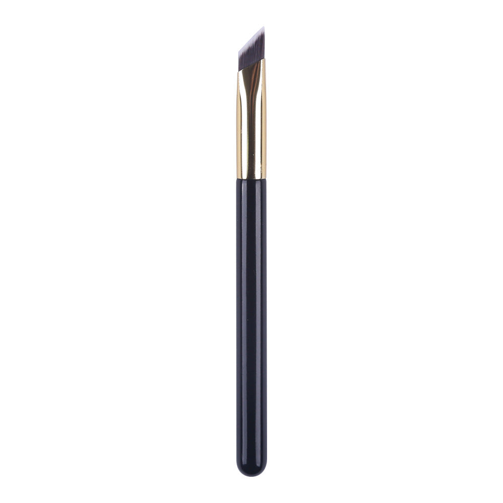 3D eyebrow brush for women with angled bristles and black handle by Hangzhou Jingqian