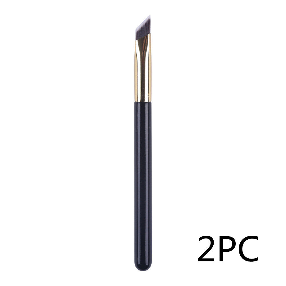 Wild eyebrow brush 3D stereoscopic paint angled black handle 3D eyebrow brush for women