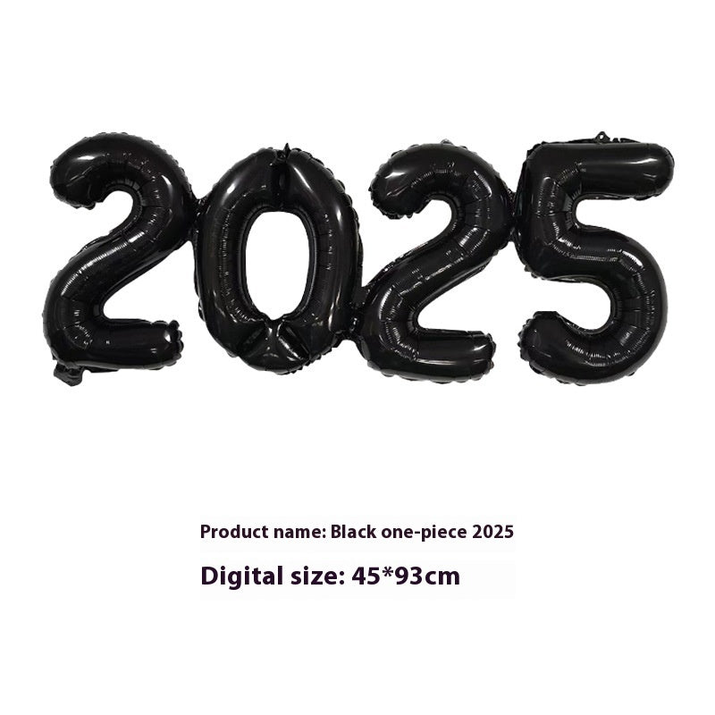 2025 One-piece Digital Balloon Film Year's Day New Year Party Decoration