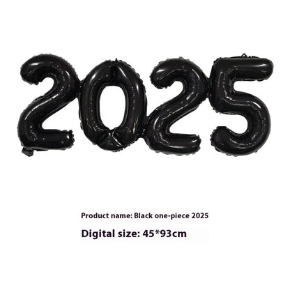 2025 One-piece Digital Balloon Film Year's Day New Year Party Decoration