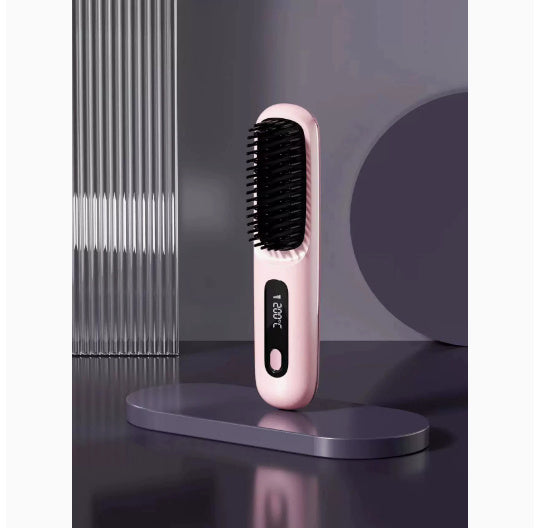 2 In 1 Wireless Hair Straightener Brush