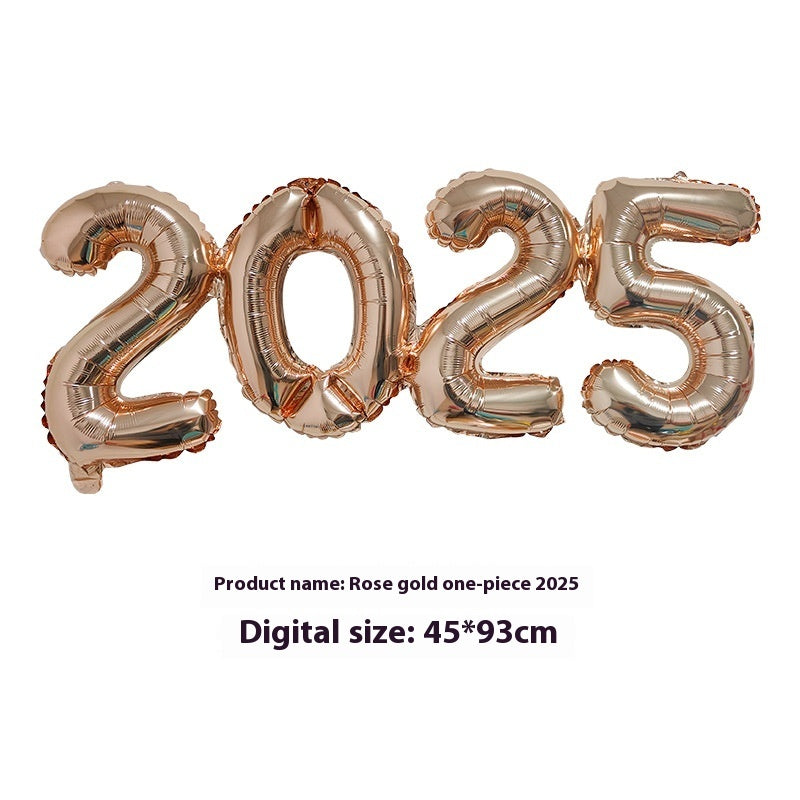 2025 One-piece Digital Balloon Film Year's Day New Year Party Decoration