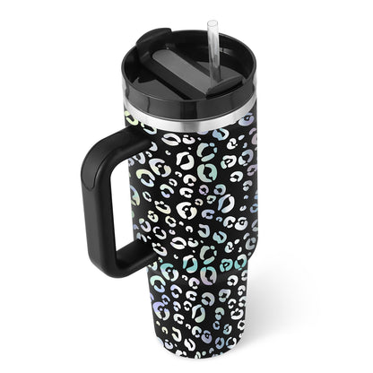 Hangzhou Jingqian 40 oz Insulated Tumbler with Handle - Coffee Cup with Lid