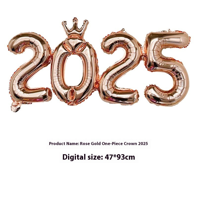 2025 One-piece Digital Balloon Film Year's Day New Year Party Decoration