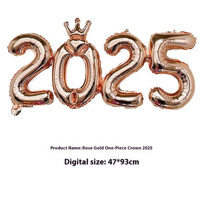 2025 One-piece Digital Balloon Film Year's Day New Year Party Decoration