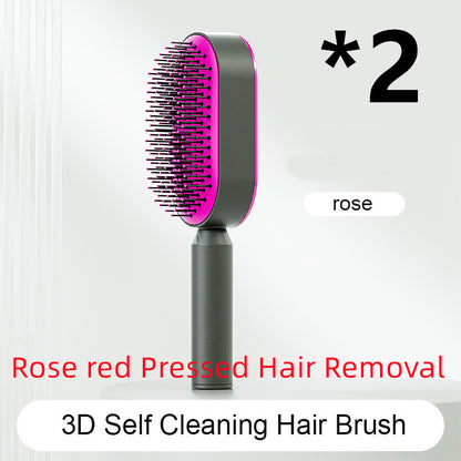 Yiwu Renfan Self Cleaning Hair Brush with Airbag Massage